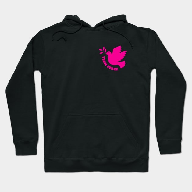 Team Peace Pink By Abby Anime(c) Hoodie by Abby Anime